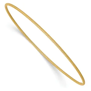 14k Yellow Gold Twist Bangle Bracelet