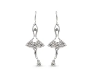 18ct White Gold Dance Inspired Diamond Earrings