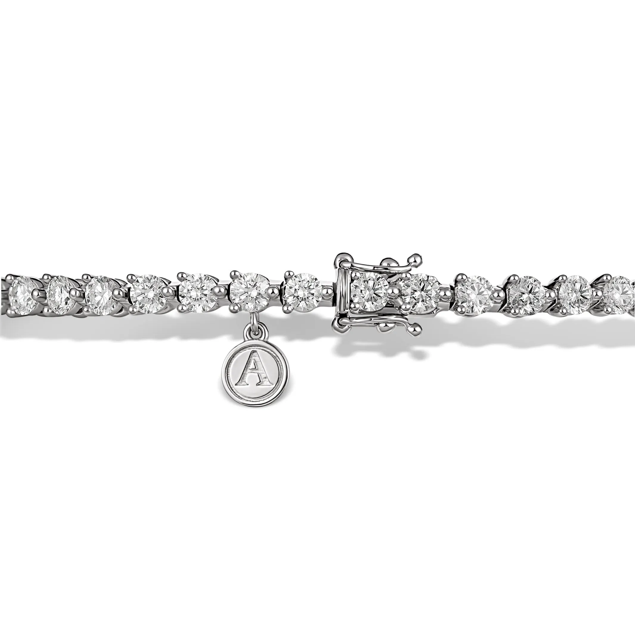 Aura Tennis Bracelet 4.38ct - 4.85ct | White Gold