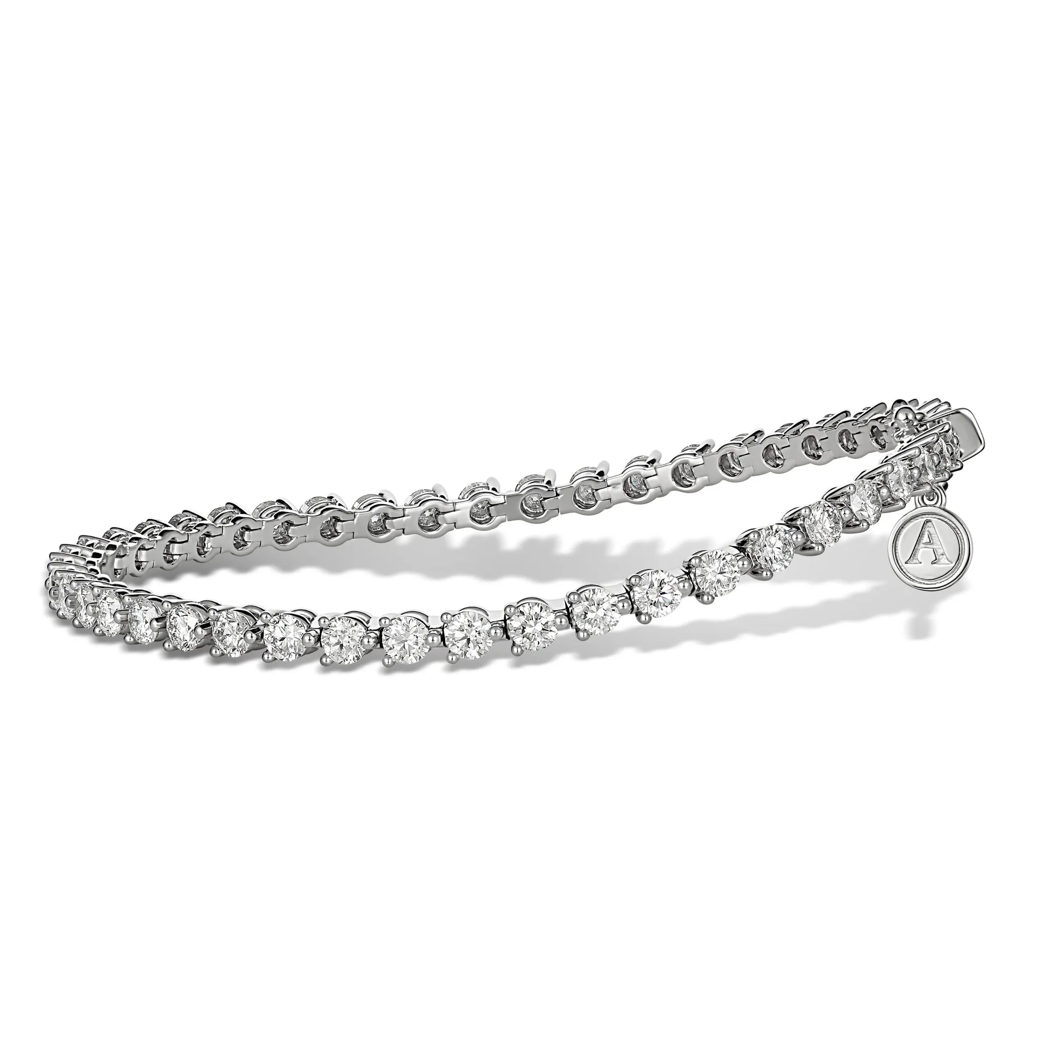 Aura Tennis Bracelet 4.38ct - 4.85ct | White Gold