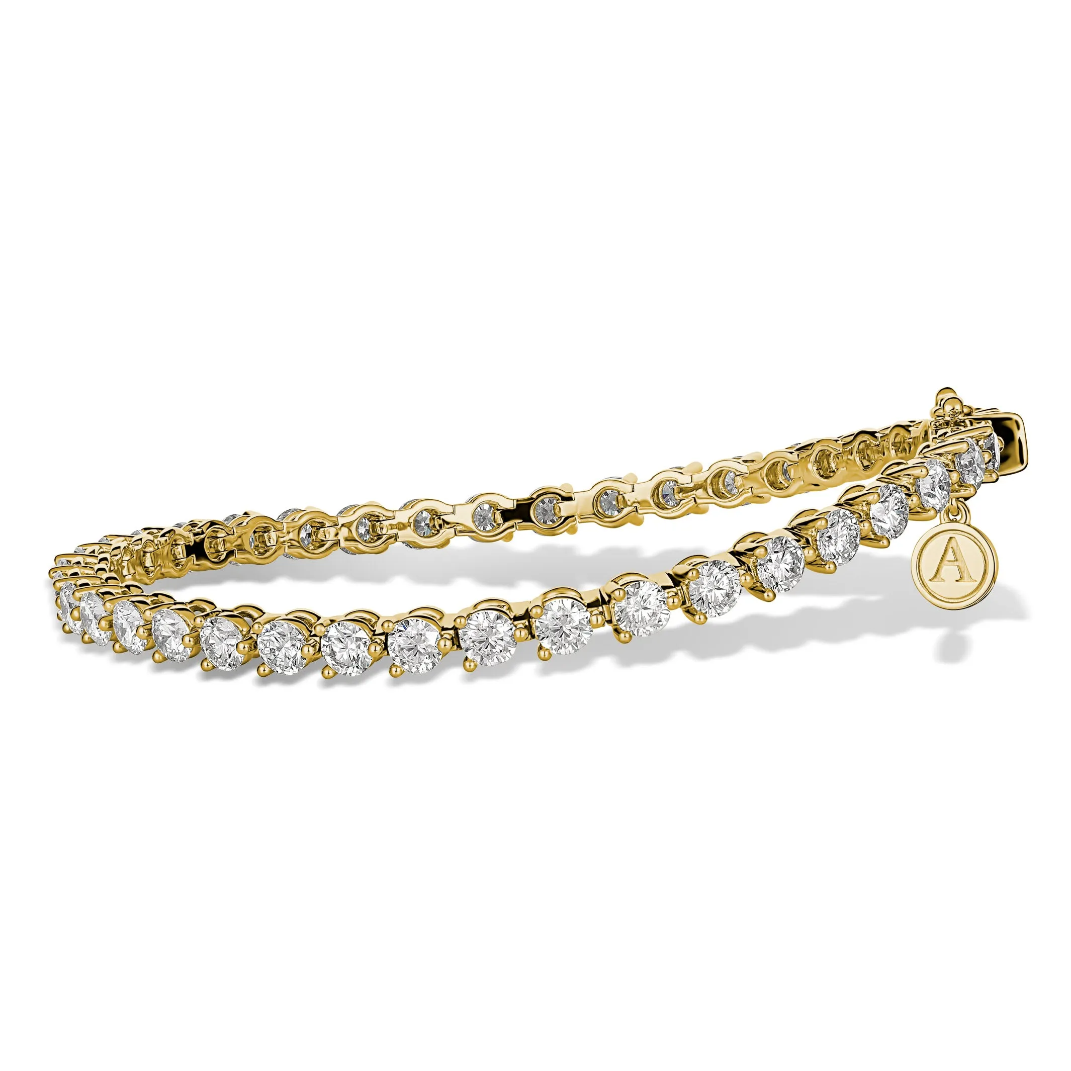 Aura Tennis Bracelet 6.12ct - 6.80ct | Yellow Gold