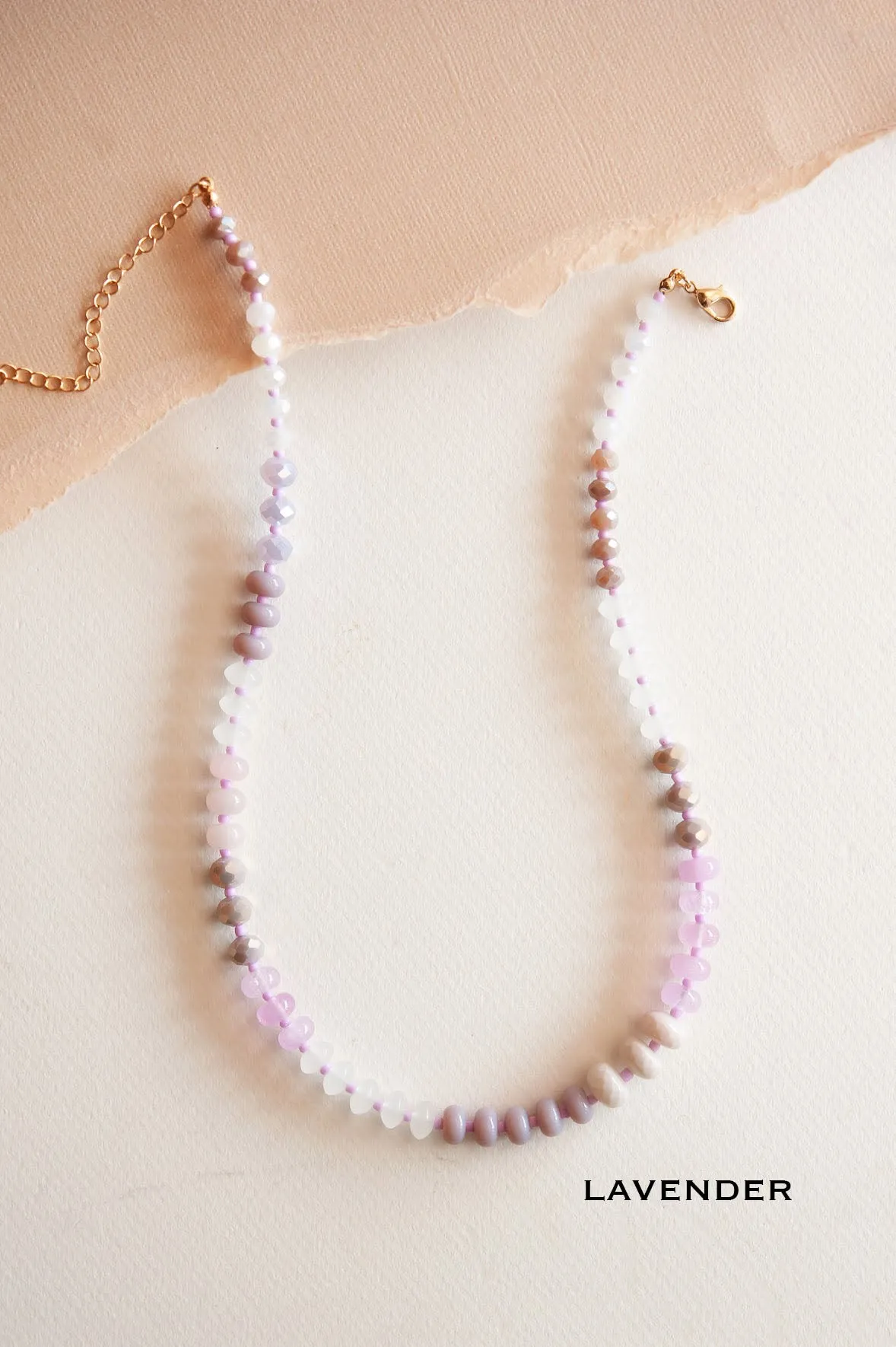 Cece Colorful Beaded Necklace | Rainbow Ombre Necklace | Summer Necklace