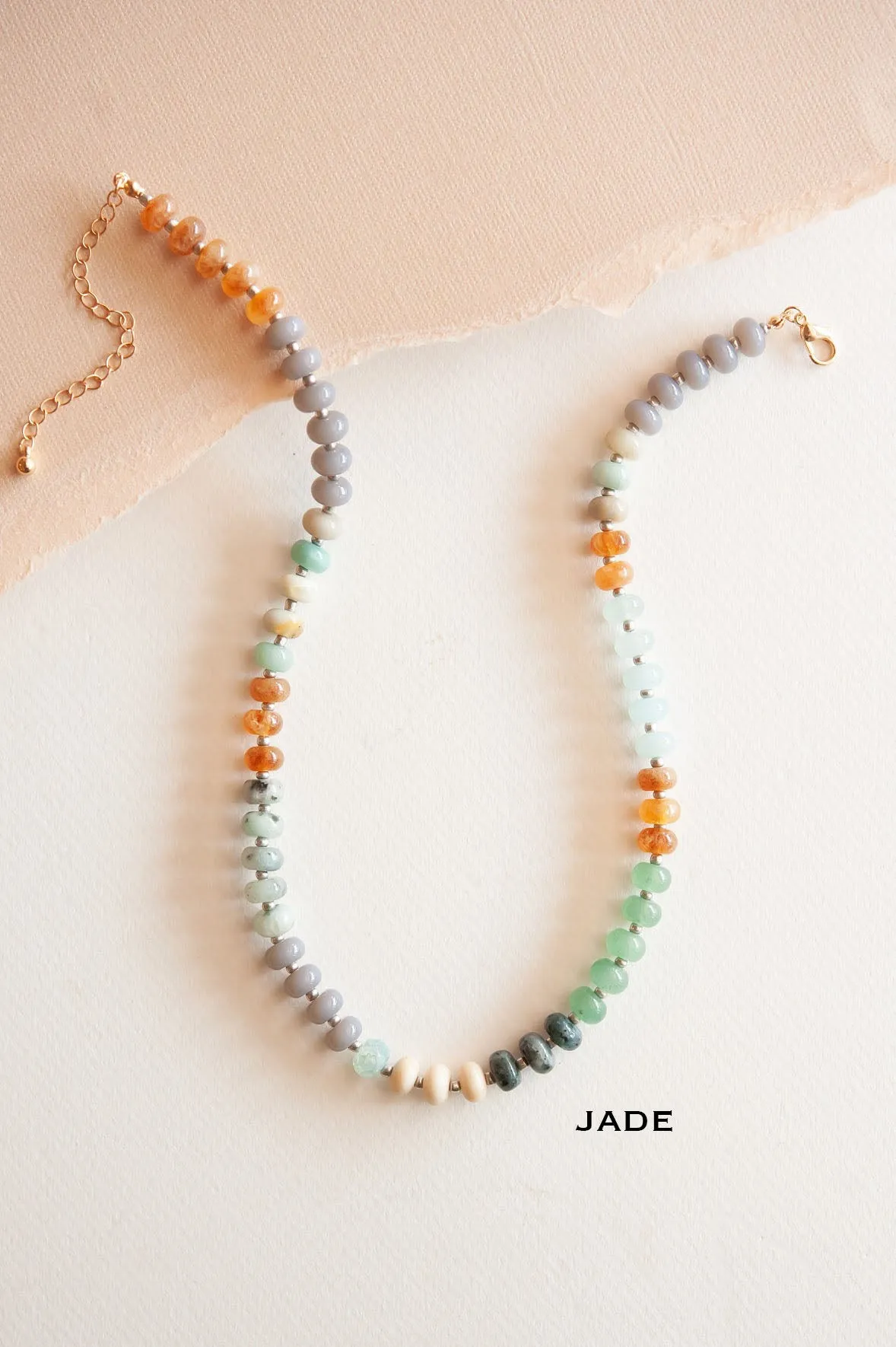 Cece Colorful Beaded Necklace | Rainbow Ombre Necklace | Summer Necklace