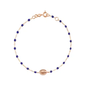 Child Madone Charm Classic Gigi Lapis bracelet, Rose Gold, 5.9"