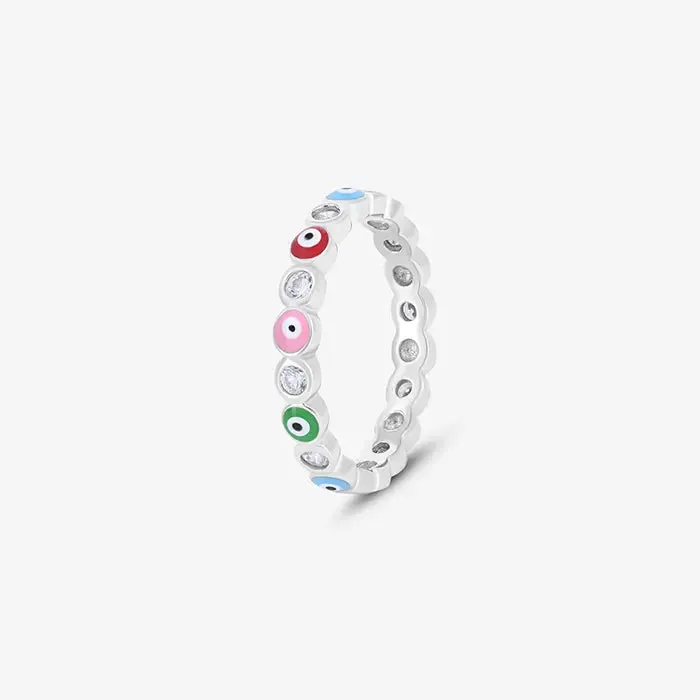 Colorful Evil Eye Ring