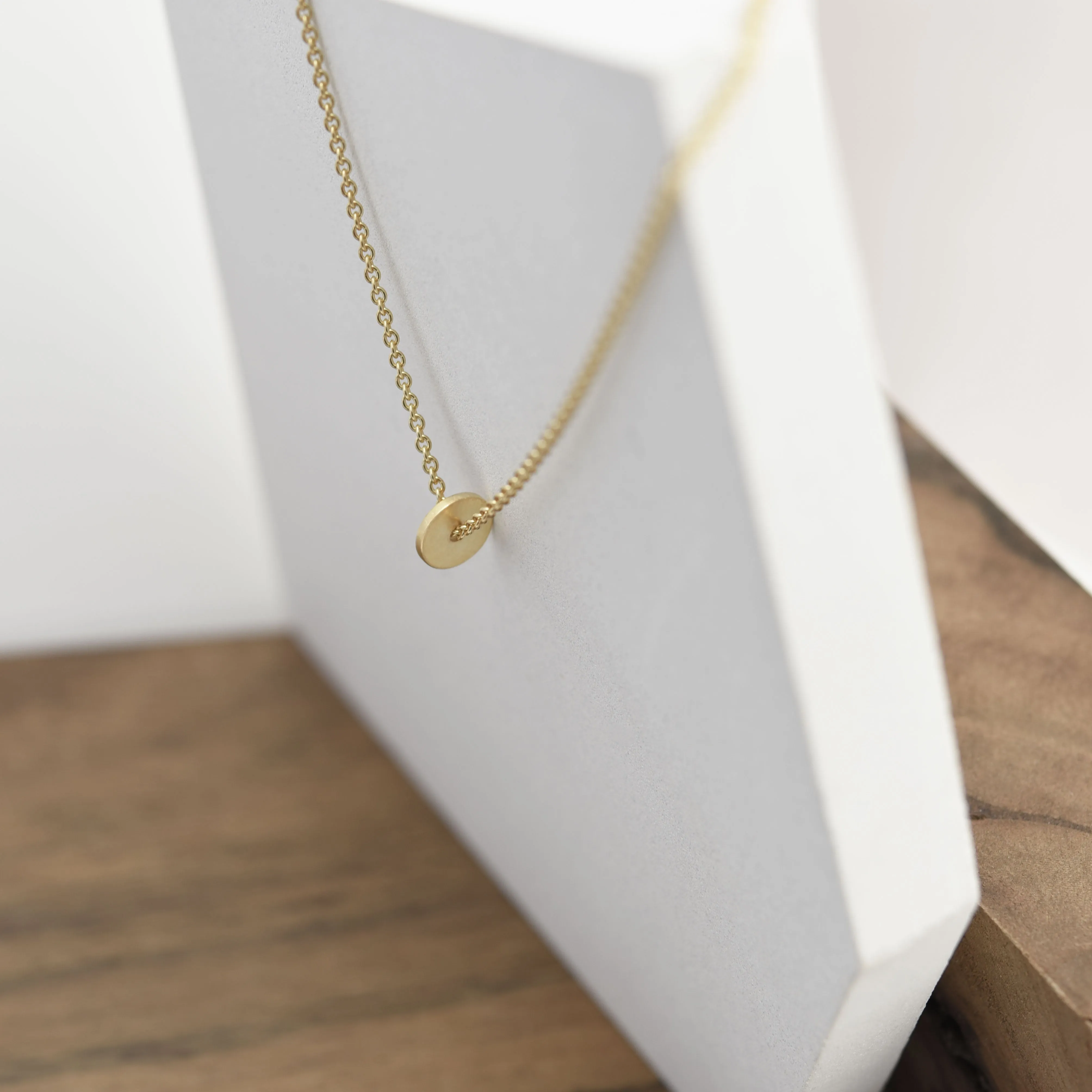 Dainty DOT necklace N°16 in gold plated silver or silver