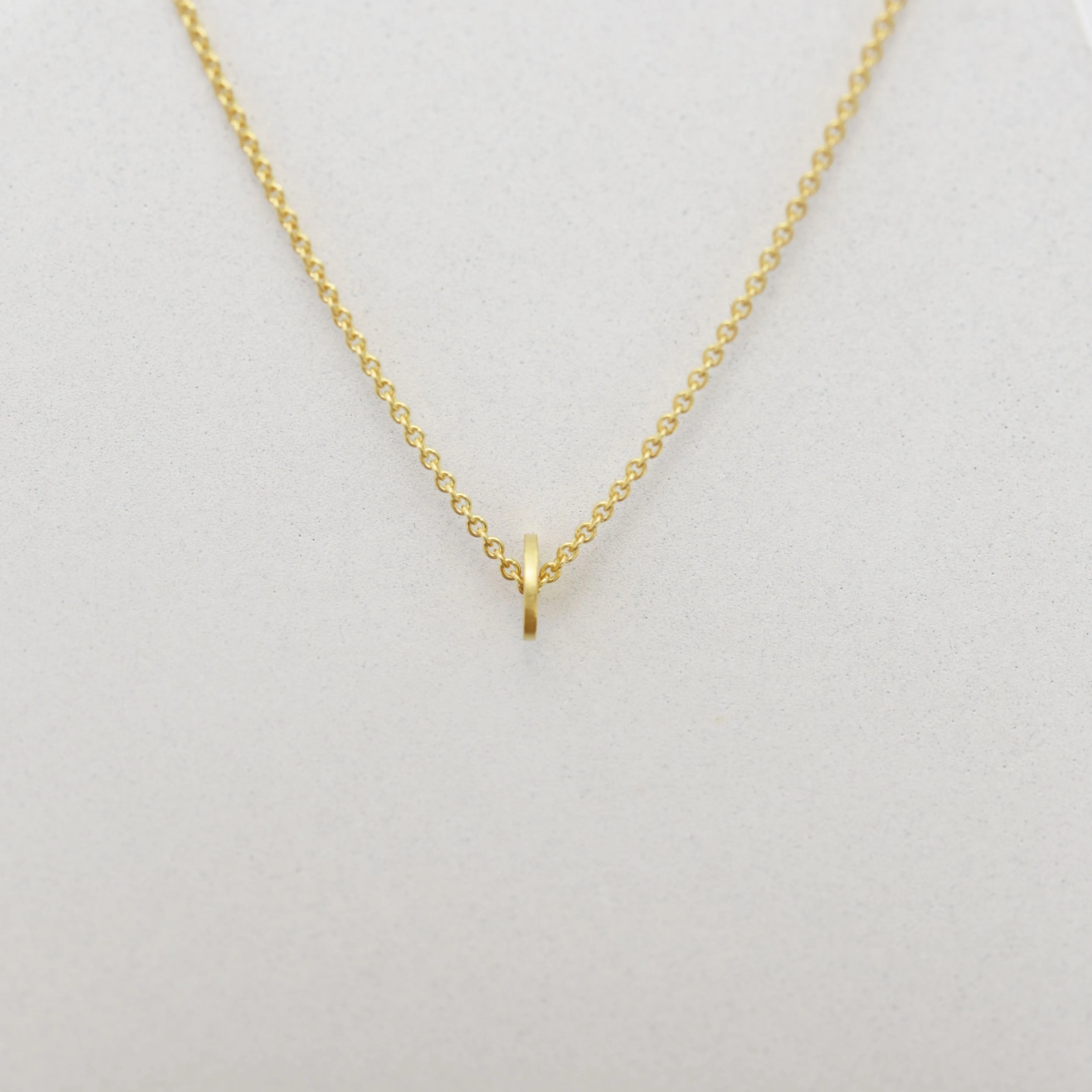 Dainty DOT necklace N°16 in gold plated silver or silver