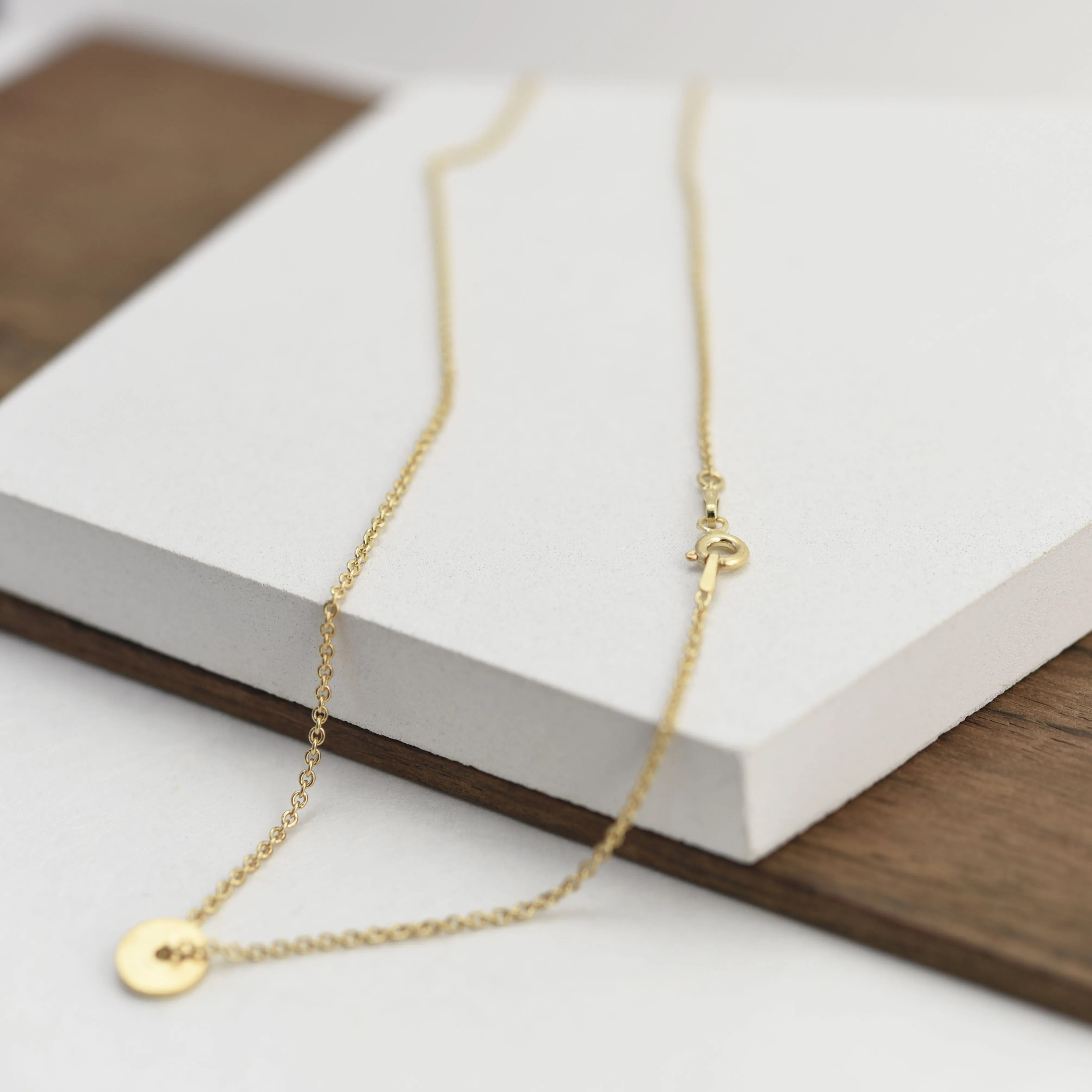 Dainty DOT necklace N°16 in gold plated silver or silver