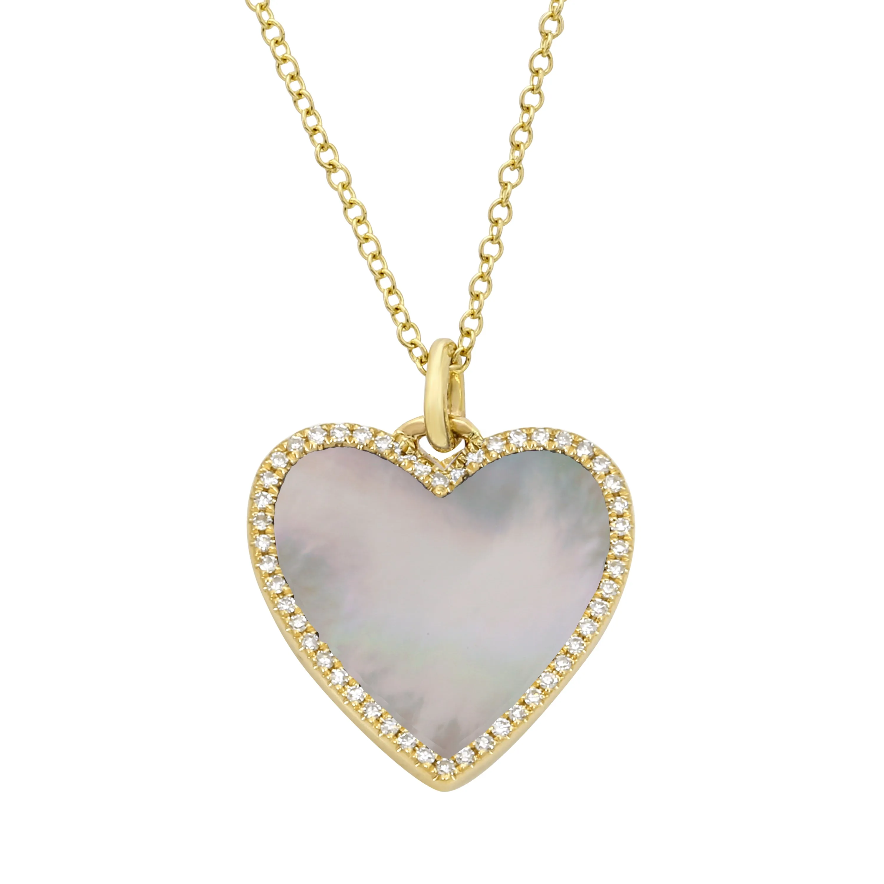 Diamond Turquoise Heart Pendant