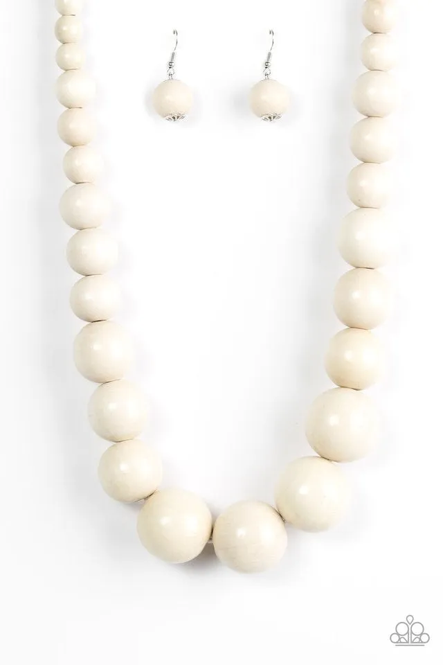 Effortlessly Everglades White-Necklace