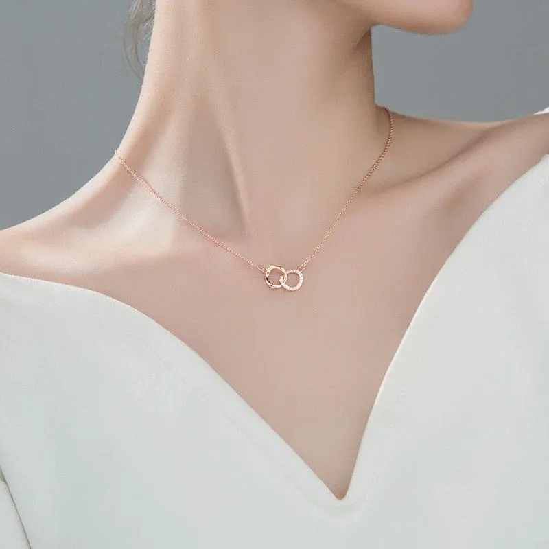 Eternity Hoops Necklace