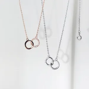 Eternity Hoops Necklace