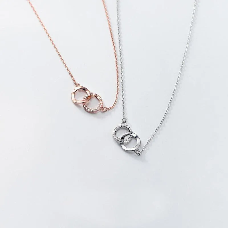 Eternity Hoops Necklace