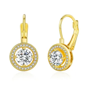 Genevive Marie Soleil Halo Earrings