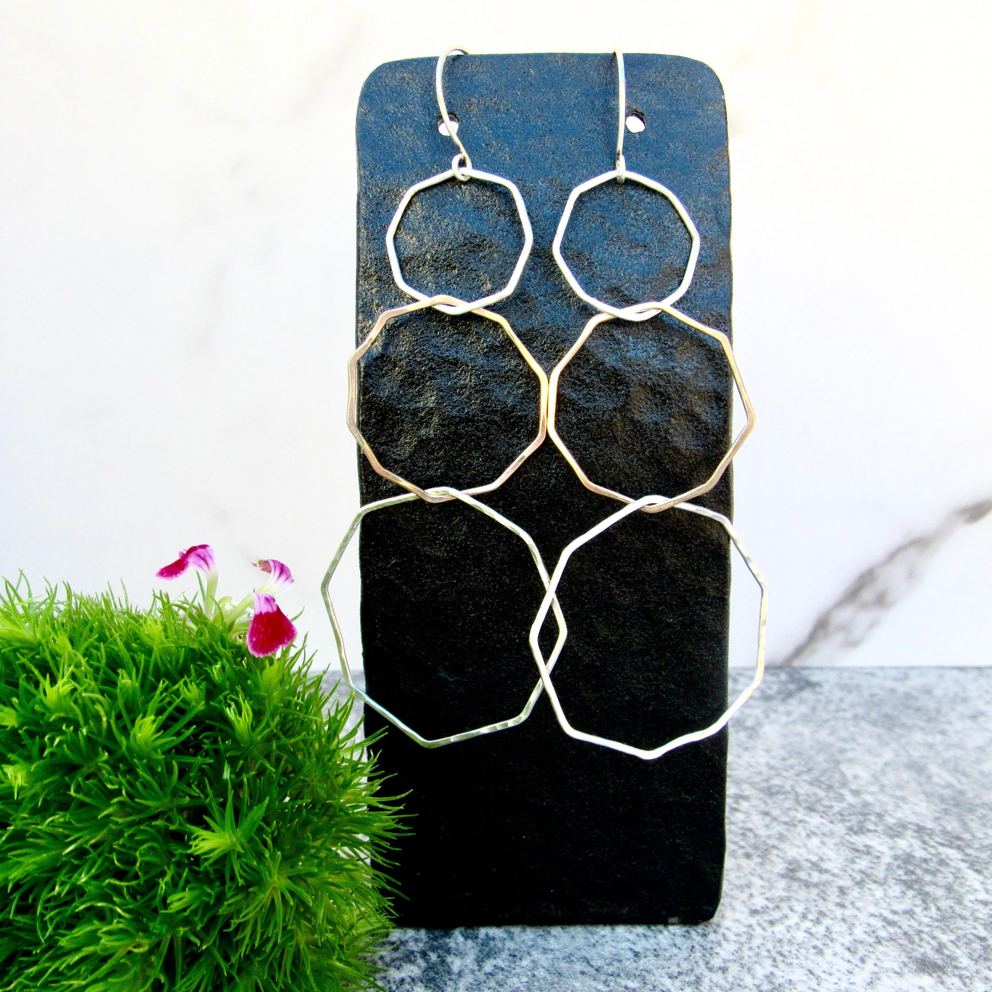 Geometric Chandelier Earrings