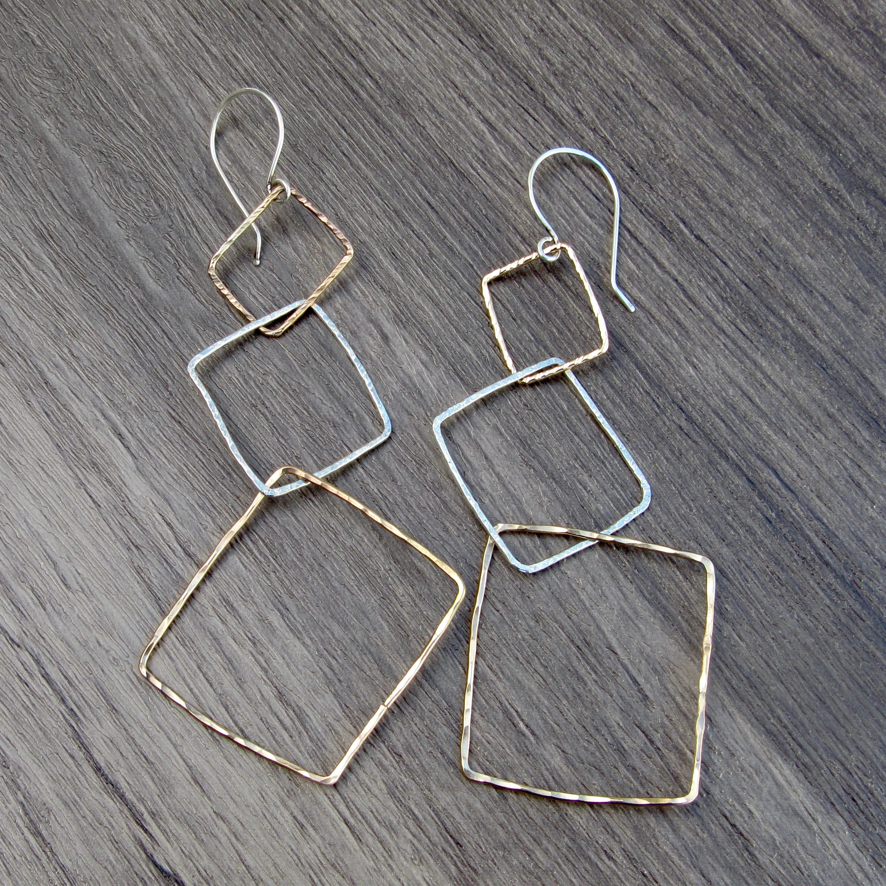 Geometric Chandelier Earrings