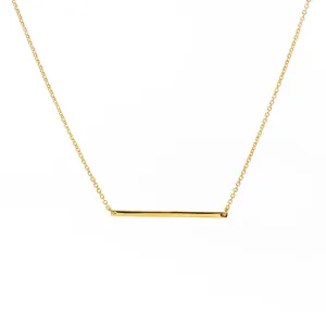 Gold Vermeil Bar Necklace