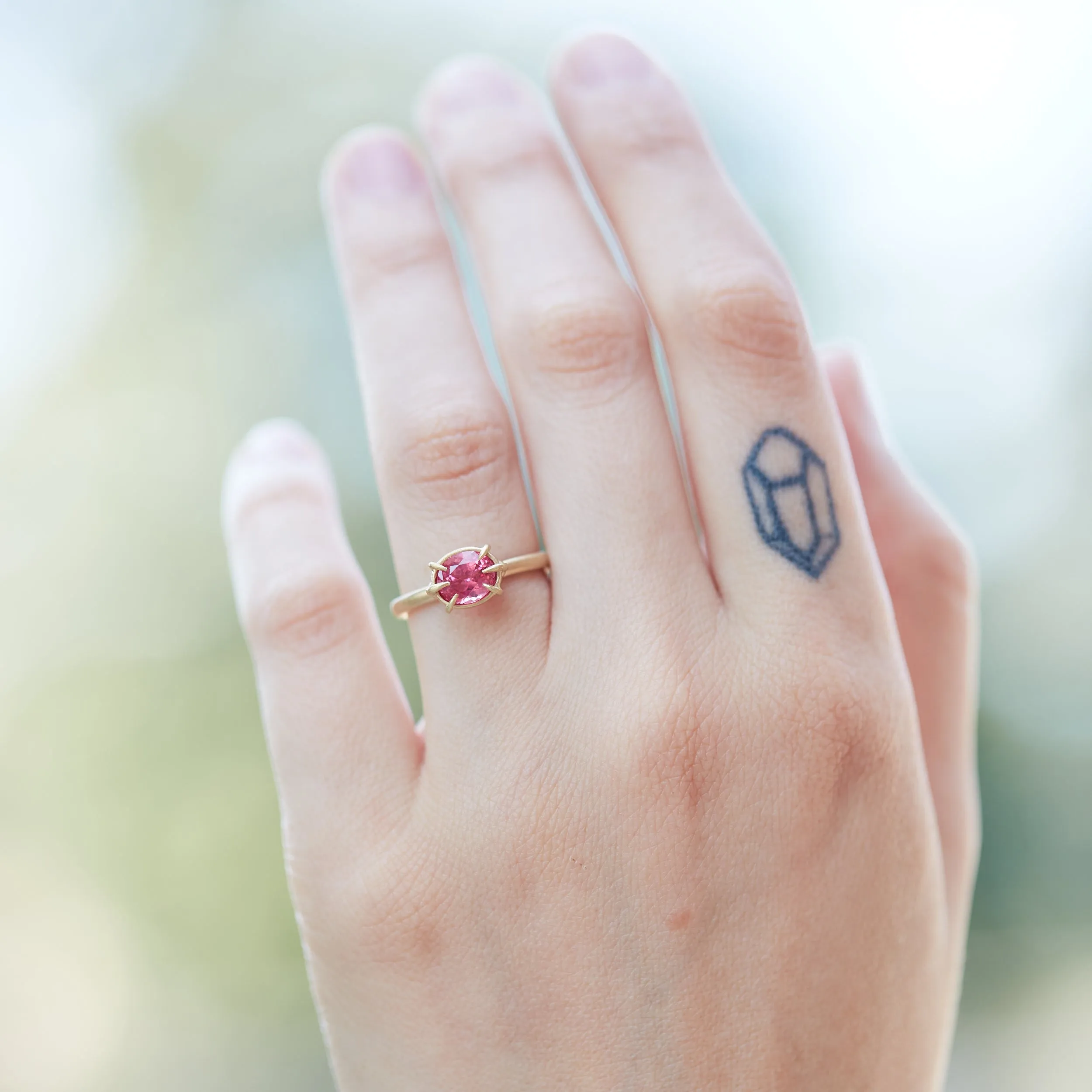 Greta Pink Spinel Vanity Ring