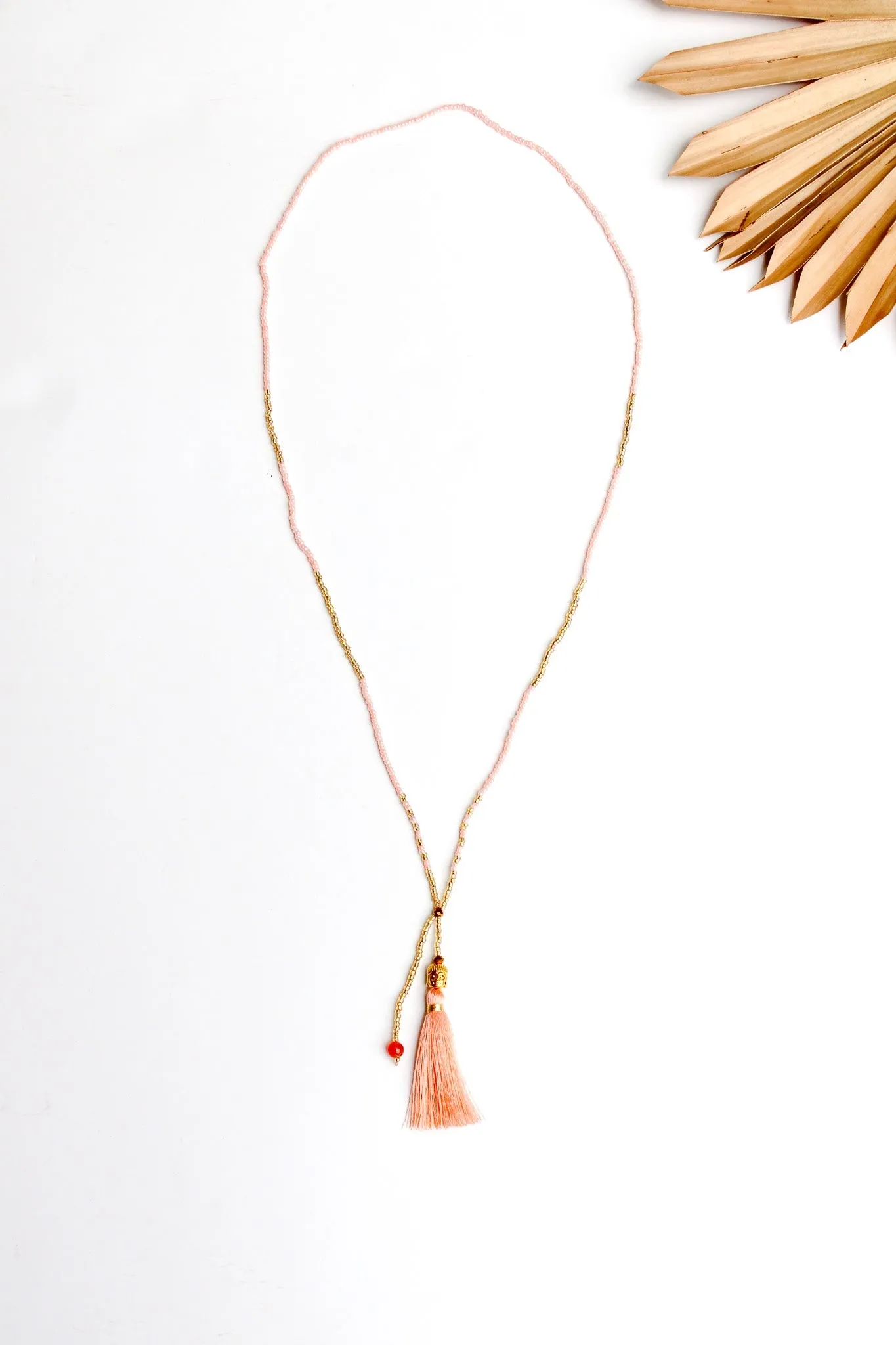 Happy Buddha Tassel Necklace