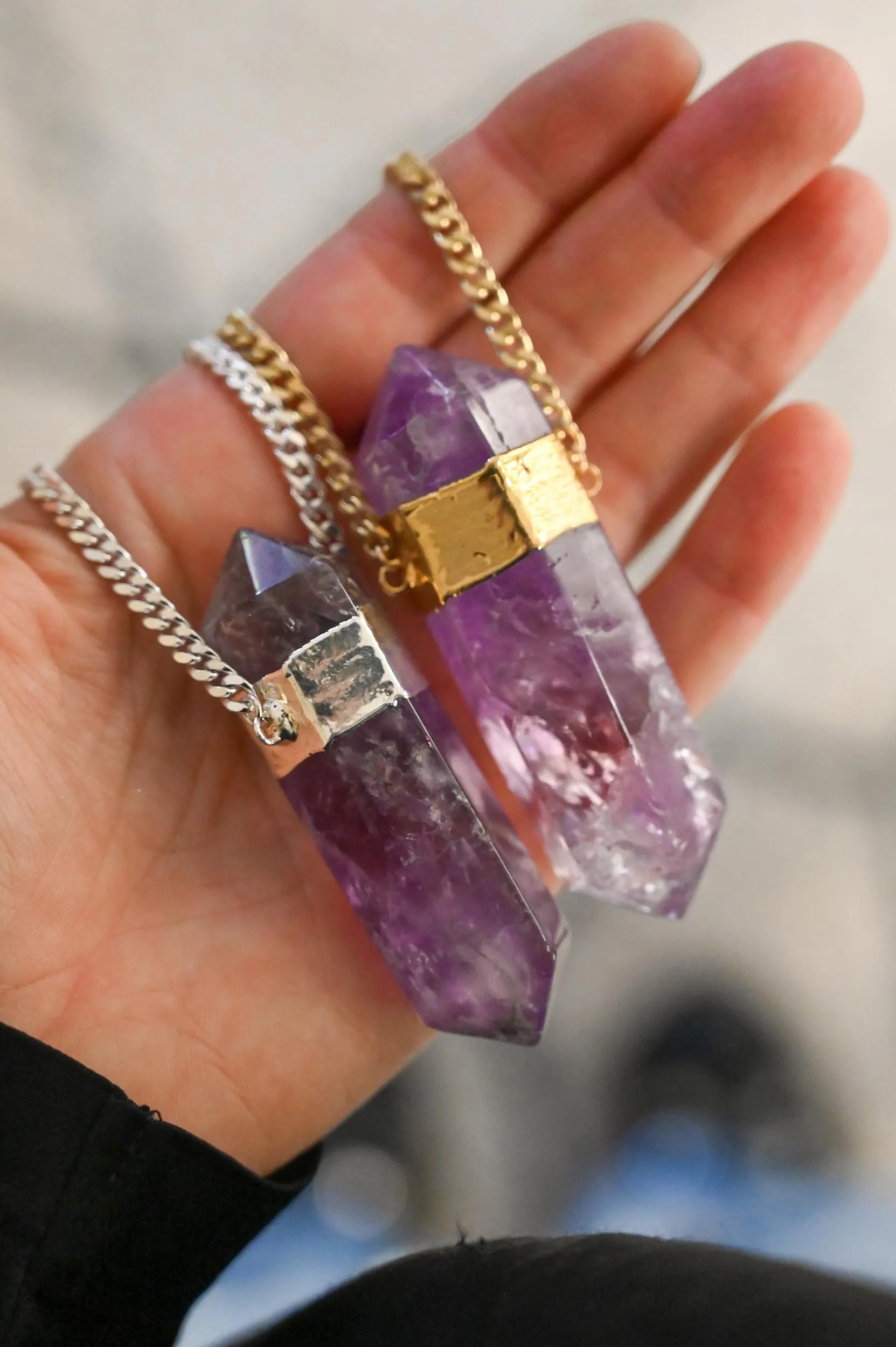 Highest Self Amethyst Silver Necklace