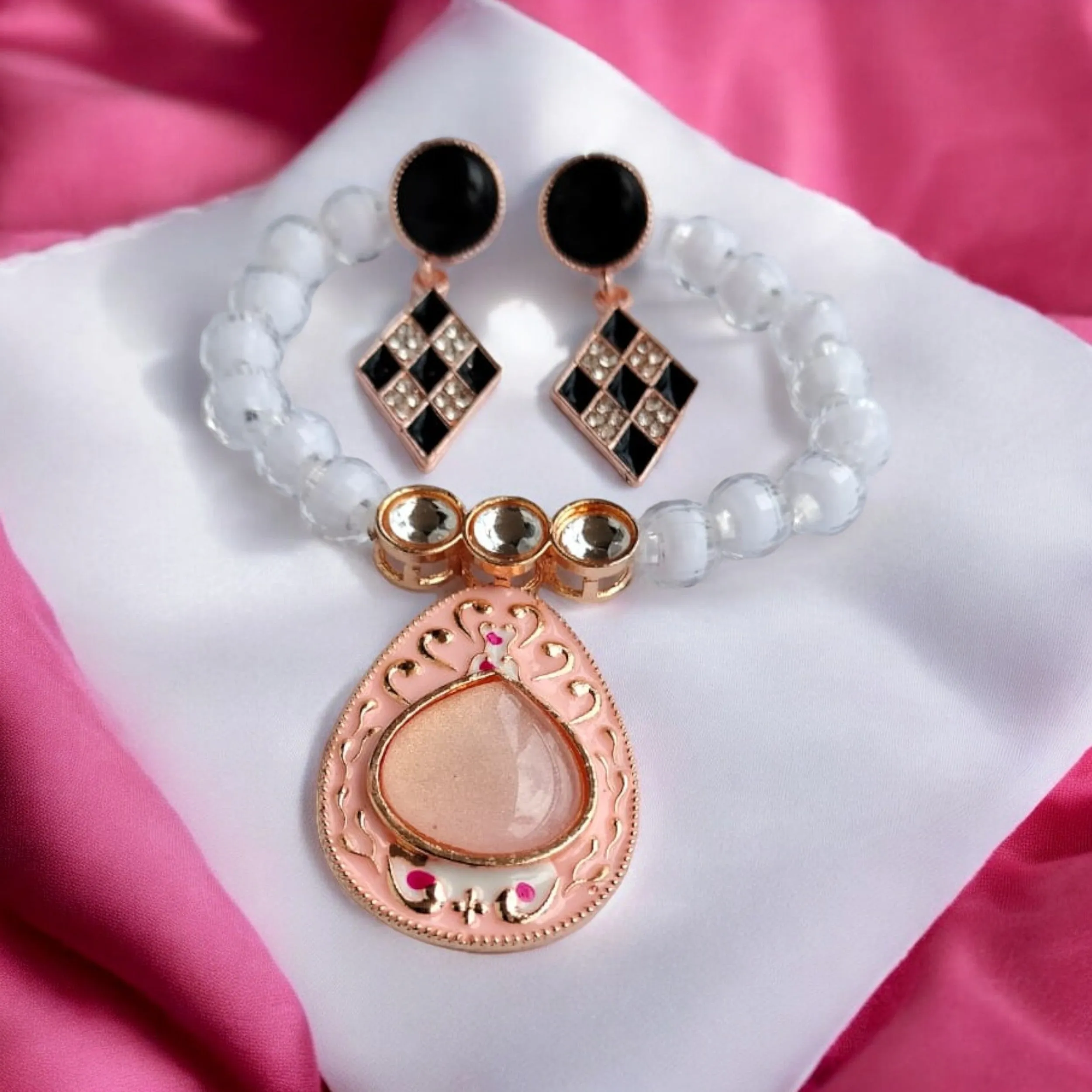 Jewelestia Royal Charm Bracelet With Earrings