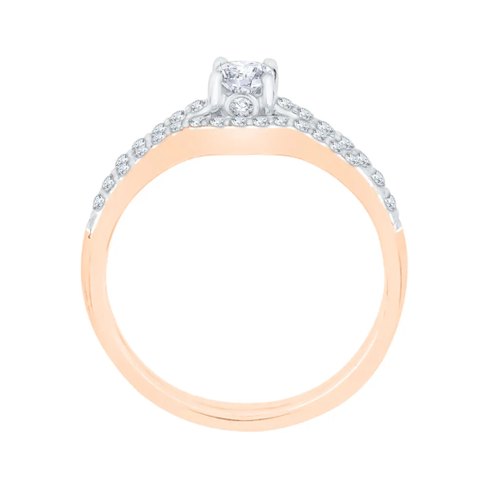 KATARINA 3/8 cttw Lab Grown Diamond Bridal Ring in 14K Gold