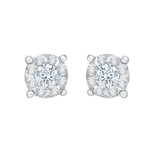 KATARINA Round Brilliant Cut Diamond Fashion Earrings IJ, I1