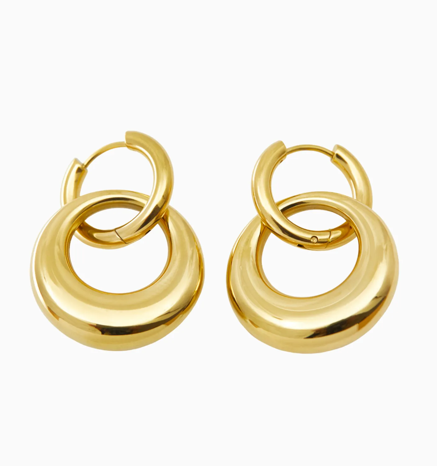 Lily Circle Hoops Earrings