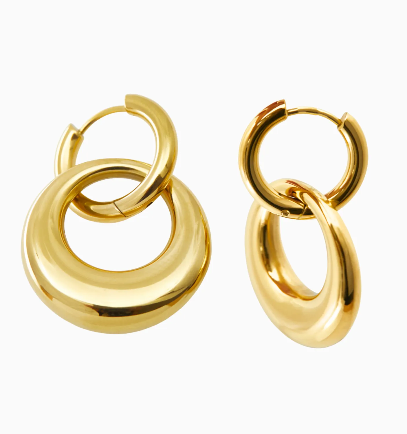 Lily Circle Hoops Earrings