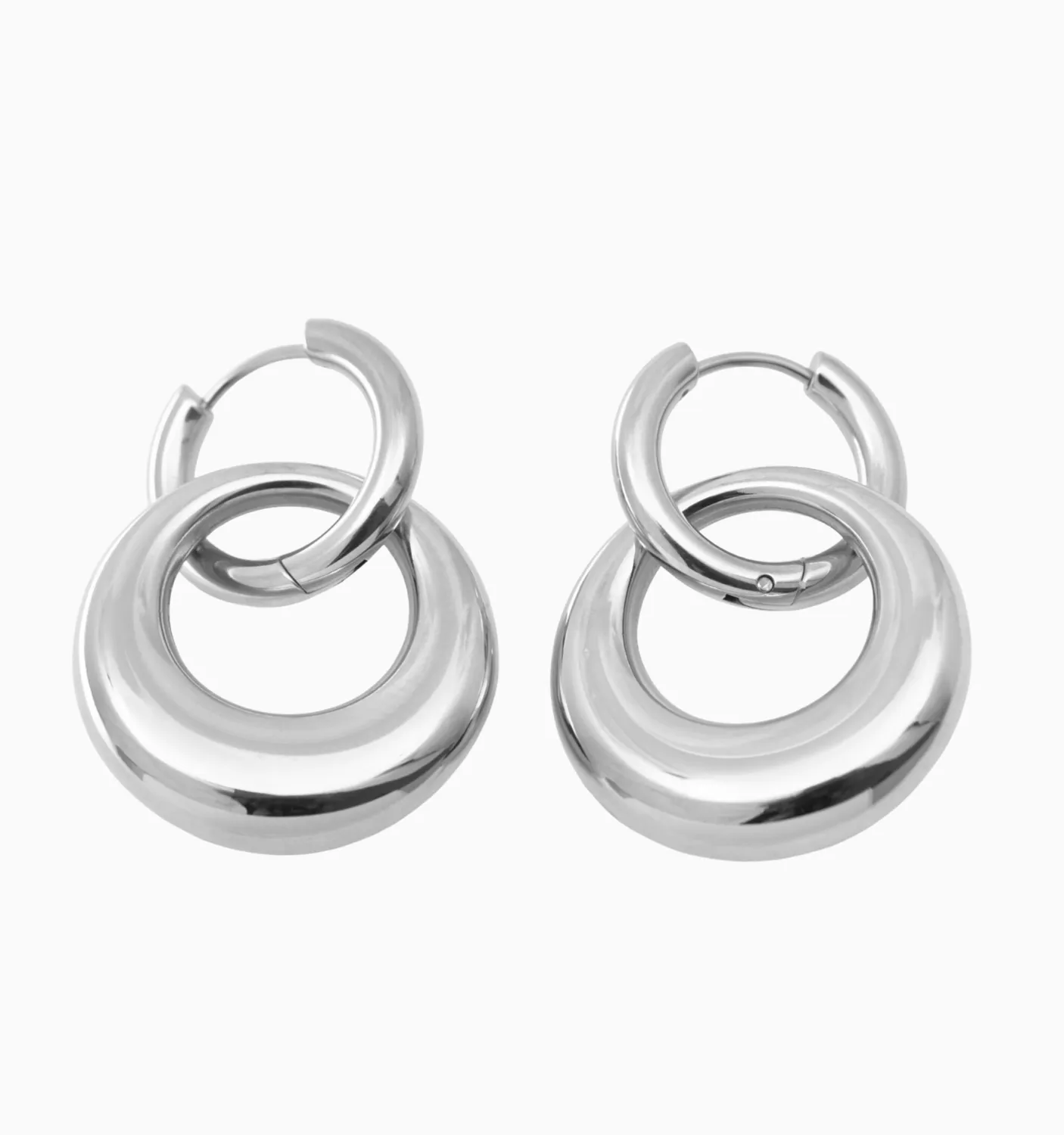 Lily Circle Hoops Earrings