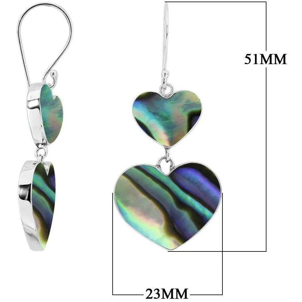 Love Hearts Abalone Earrings