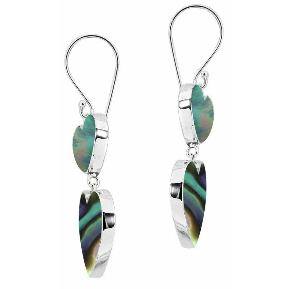 Love Hearts Abalone Earrings