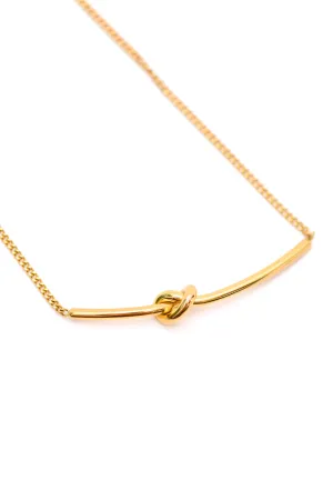 Love Knot Bar Necklace - 3/28