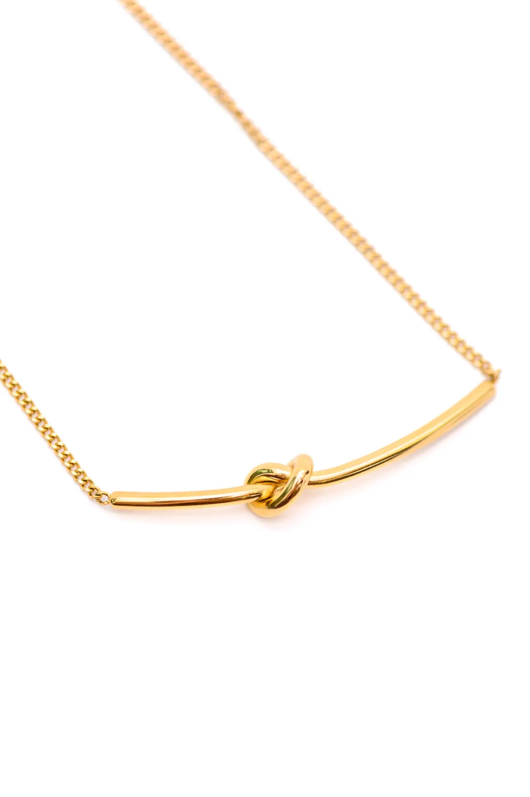 Love Knot Bar Necklace - 3/28