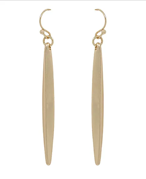 Matte Bar Drop Earrings *Gold or Silver*