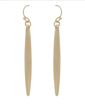 Matte Bar Drop Earrings *Gold or Silver*