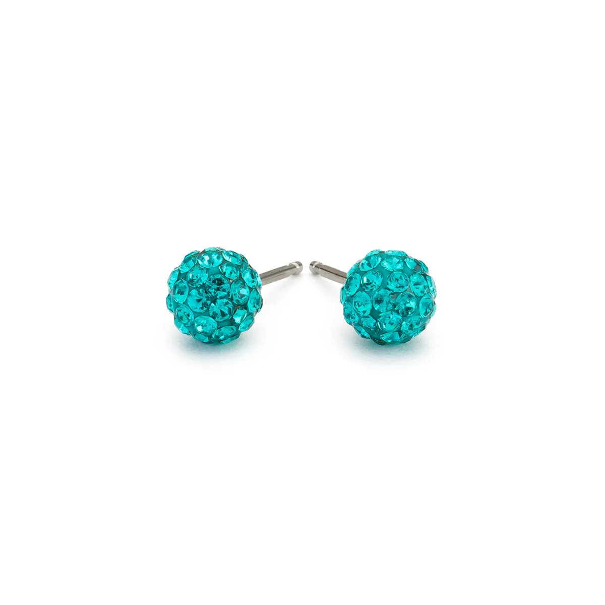 Medium Turquoise Pave Earrings