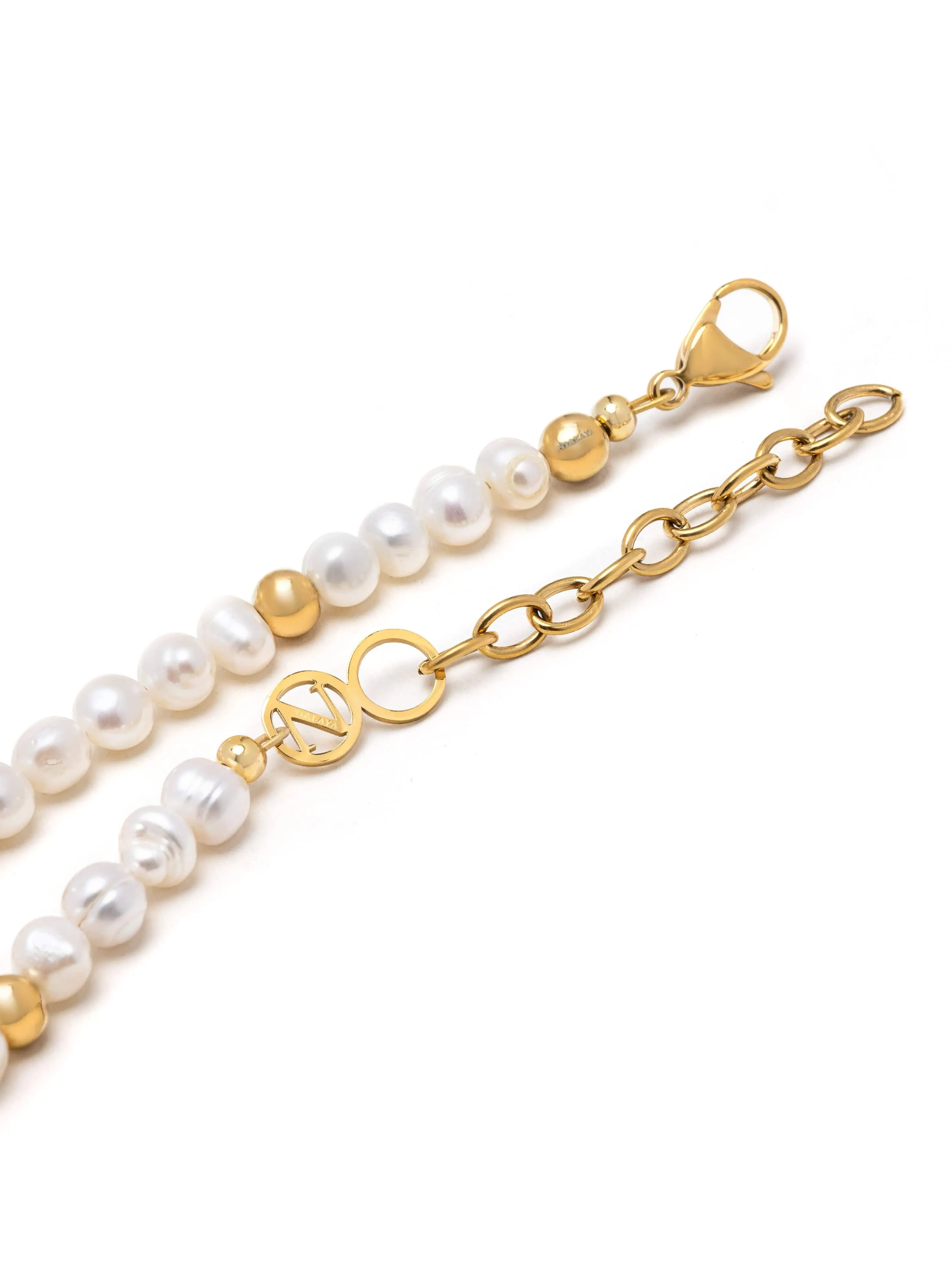 Men's Pair of Dice Pearl Choker