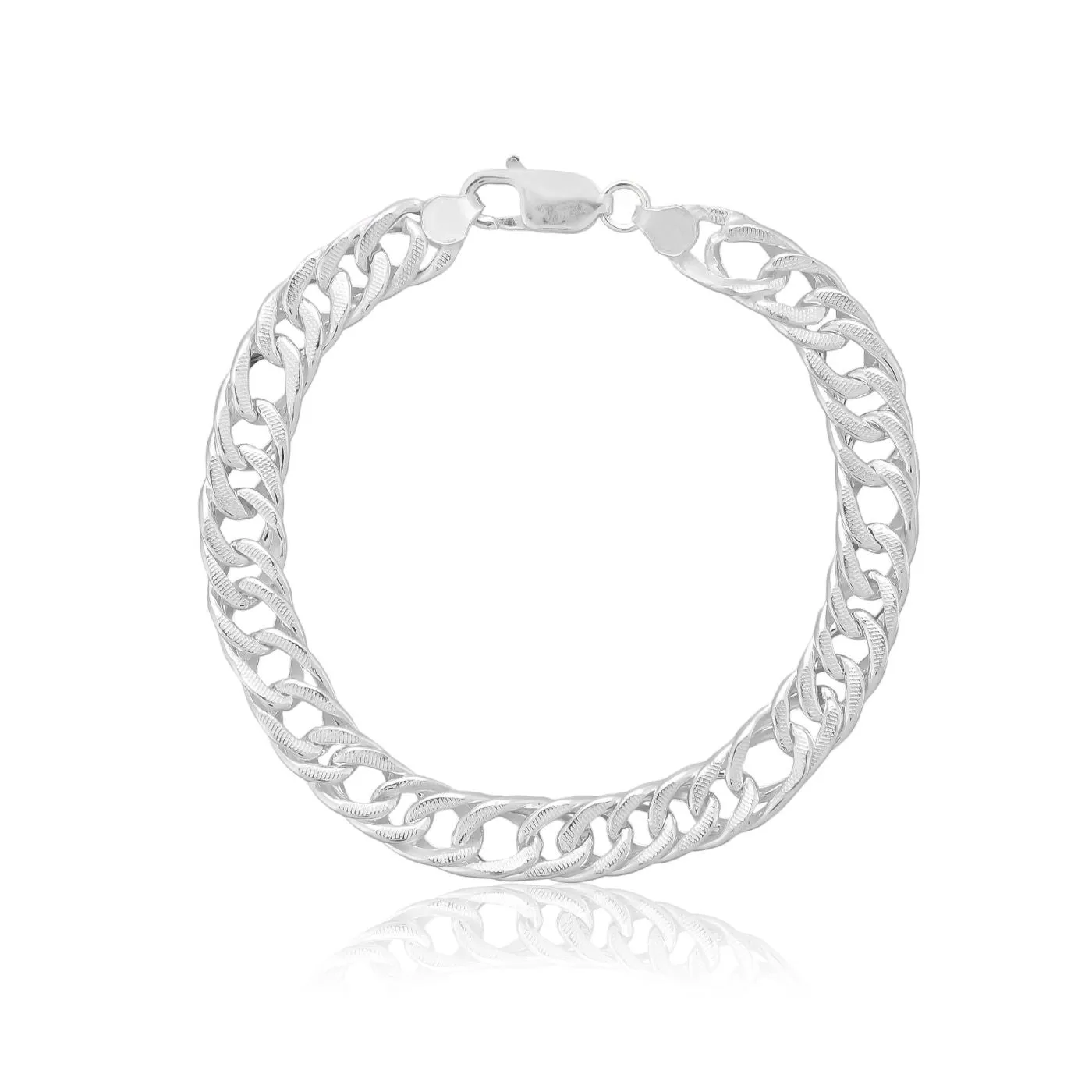 Modern Classic Cuban Bracelet - Silver