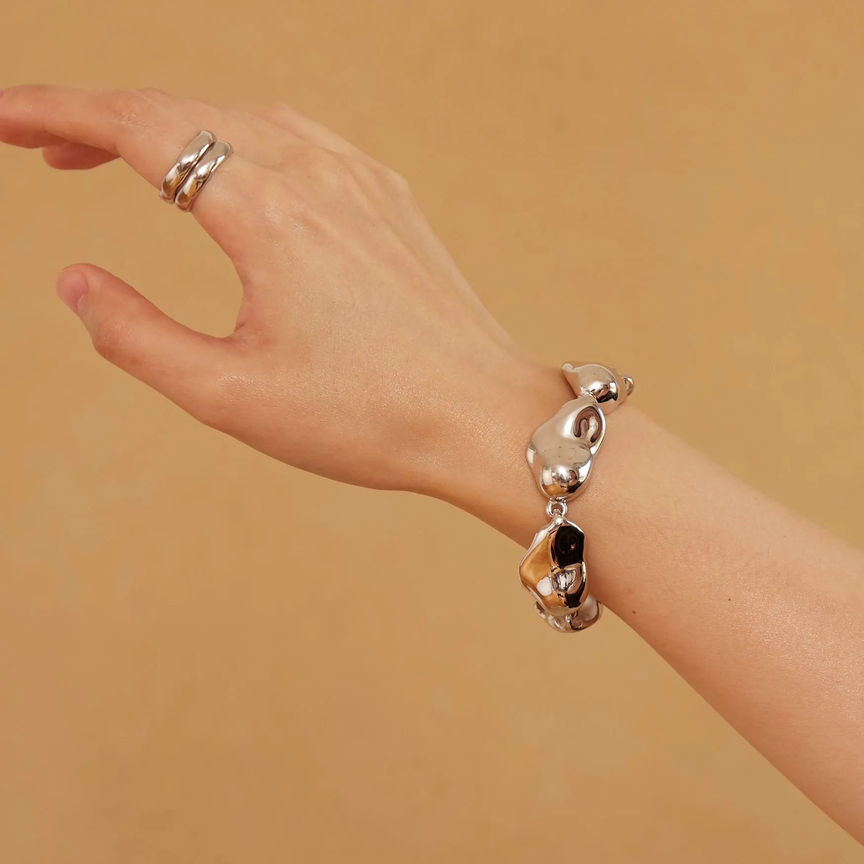 Molten Bracelet - Silver