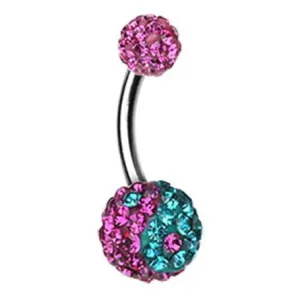 Motleys™ Yin and Yang Candy Belly Ring