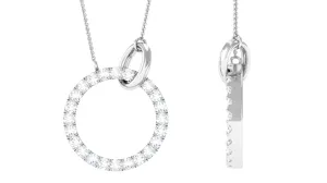 Natural Diamond Eternity Minimal Necklace