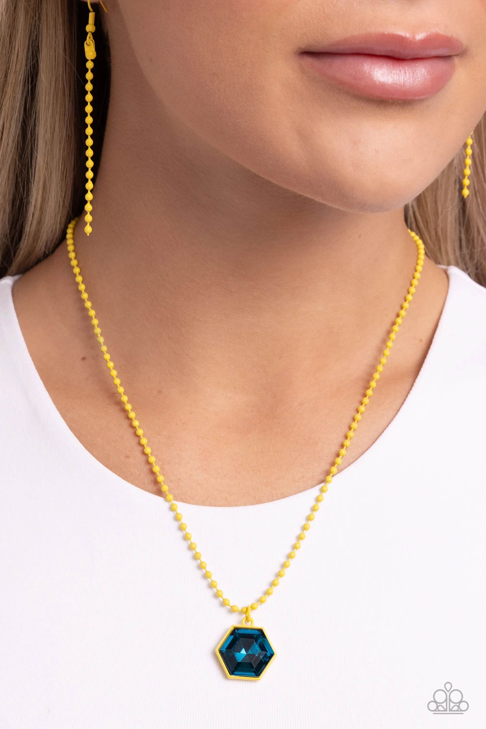 Necklaces Sprinkle of Simplicity - Yellow N182