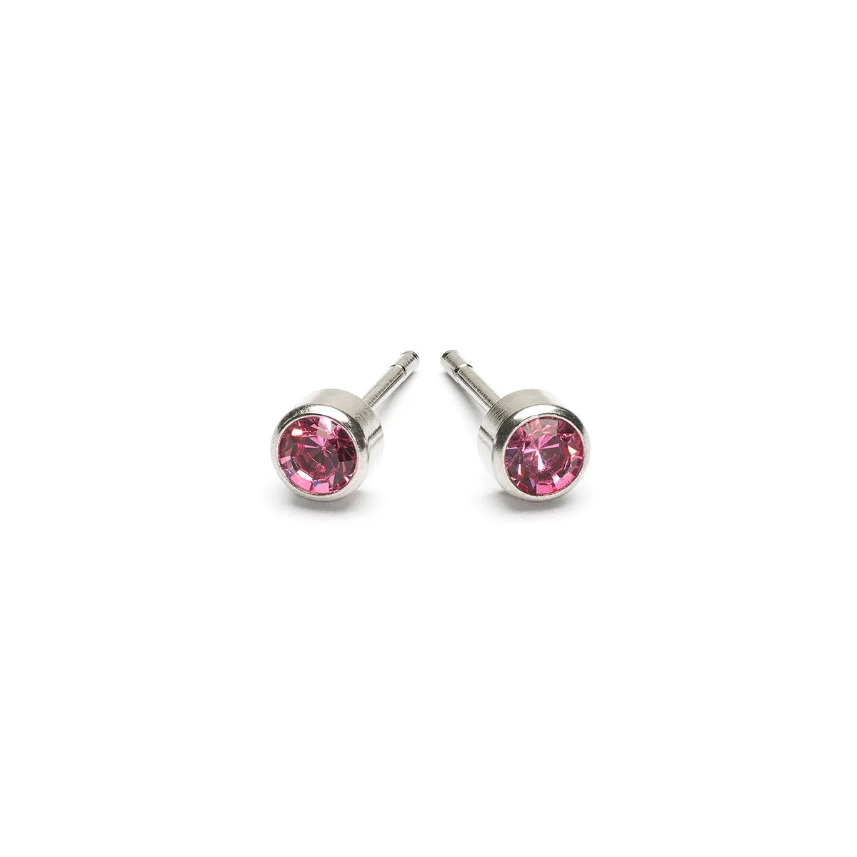 October Birthstone Stainless Steel Earrings