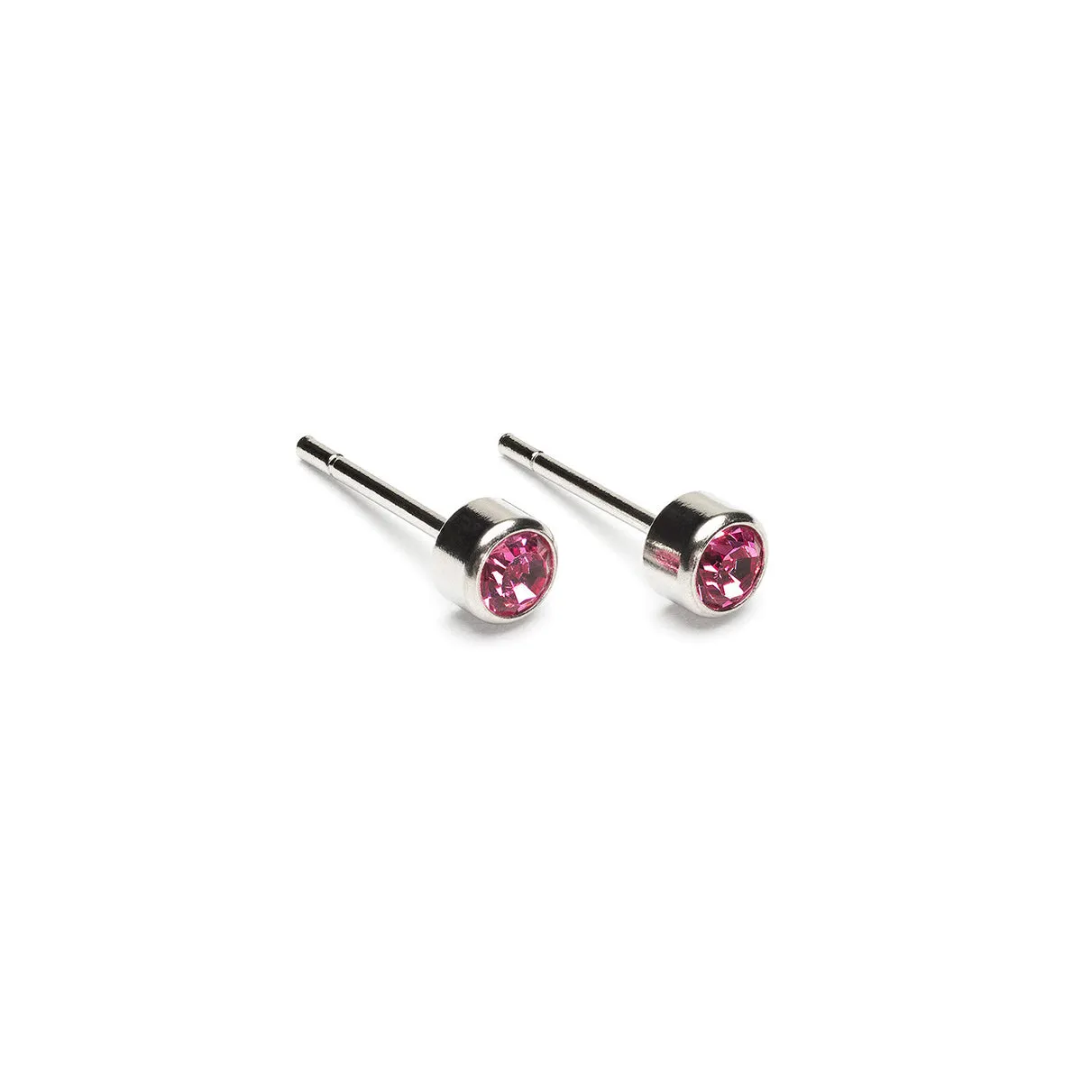 October Birthstone Stainless Steel Earrings