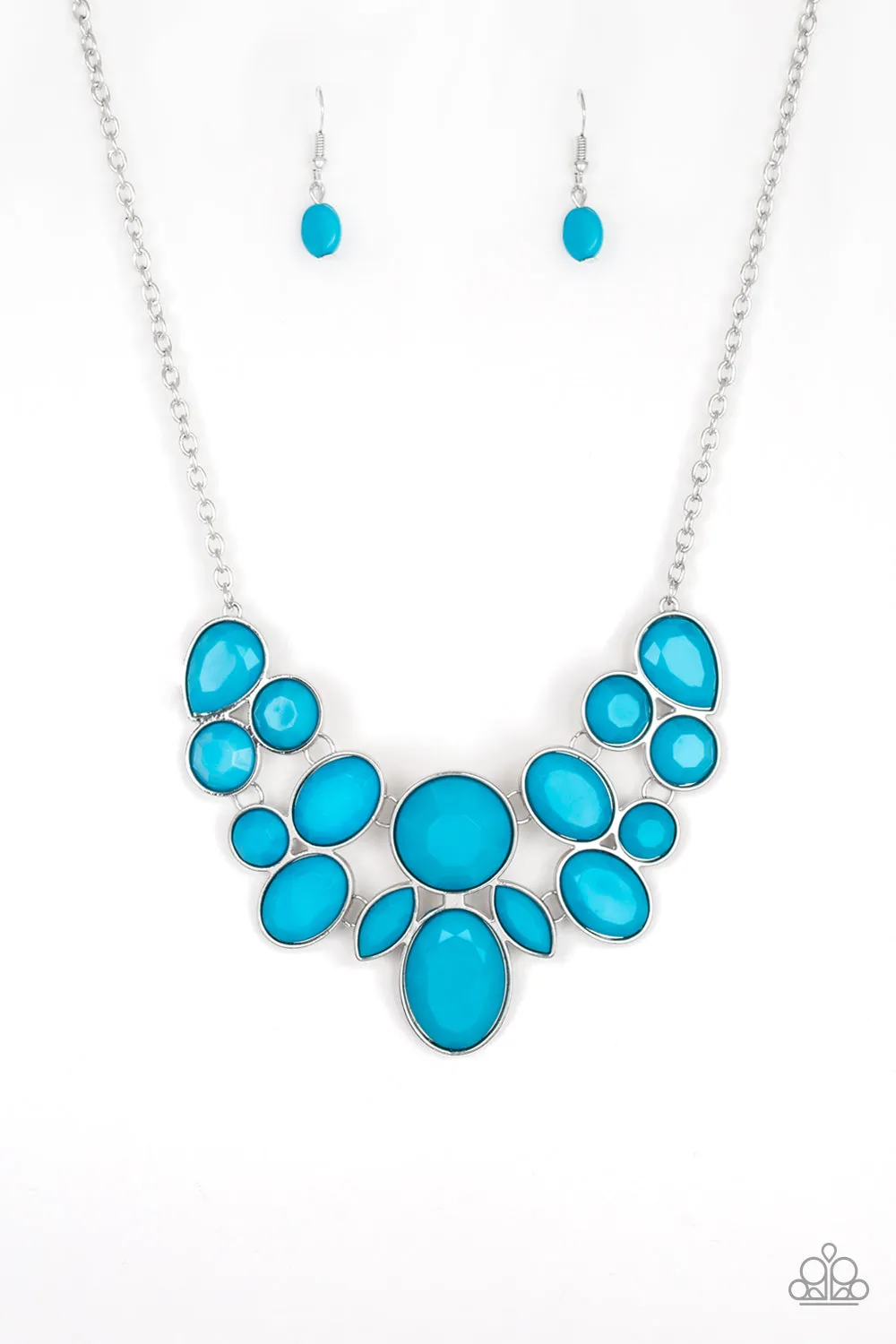 Open Door Jewelry - Demi-Diva - Blue Necklace - Paparazzi Accessories