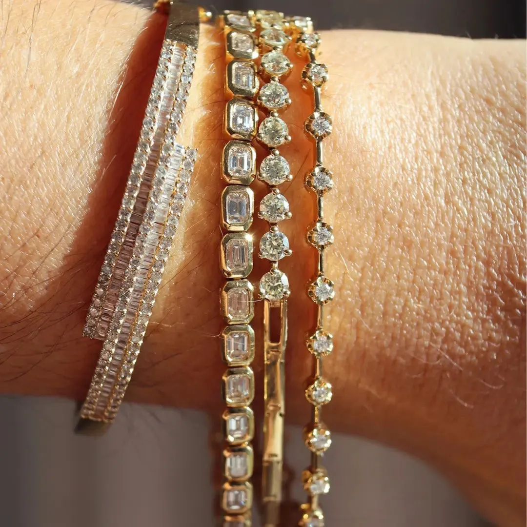 Renata Spaced Round Diamond Bracelet