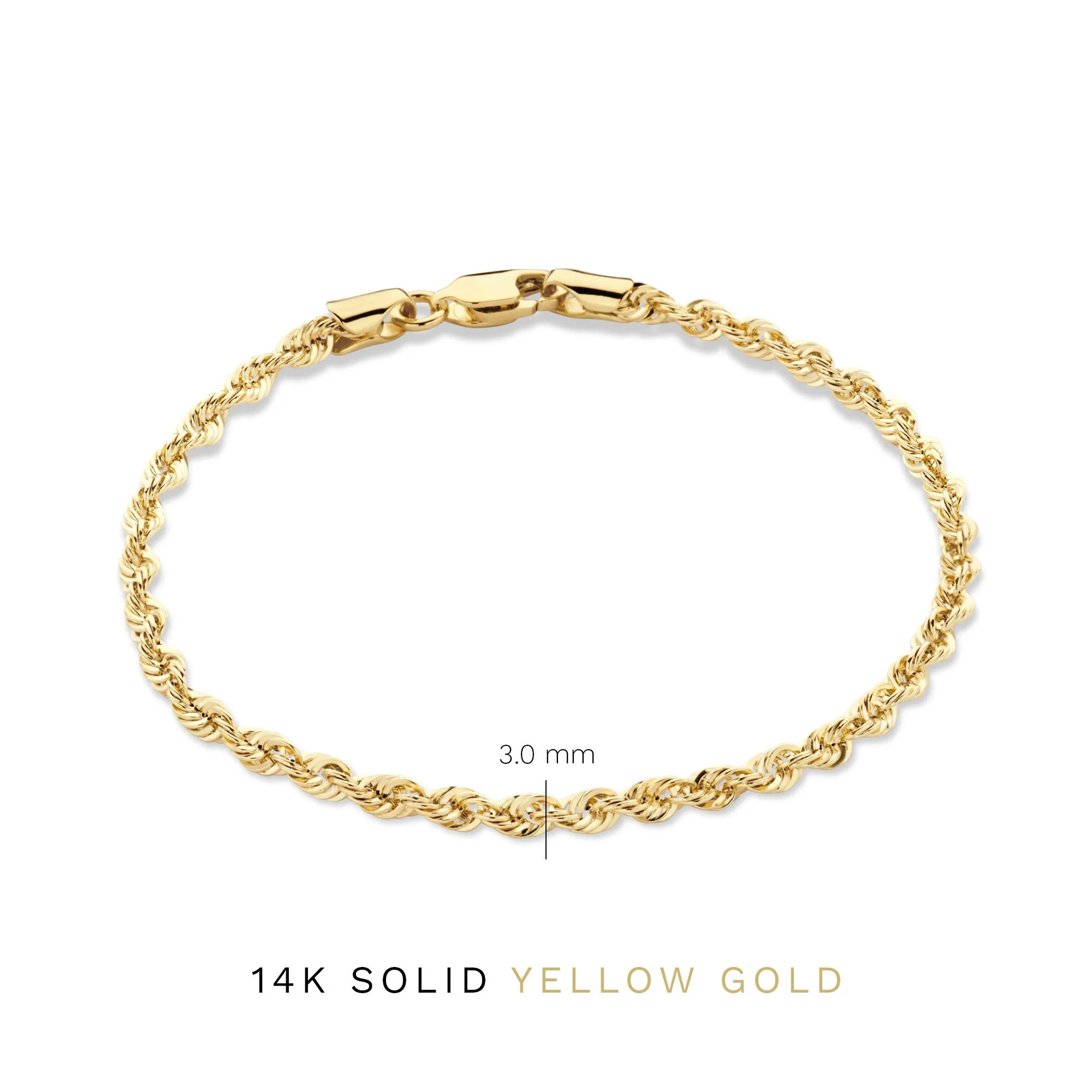 Rivoli Violette 14 karat gold bracelet with twist