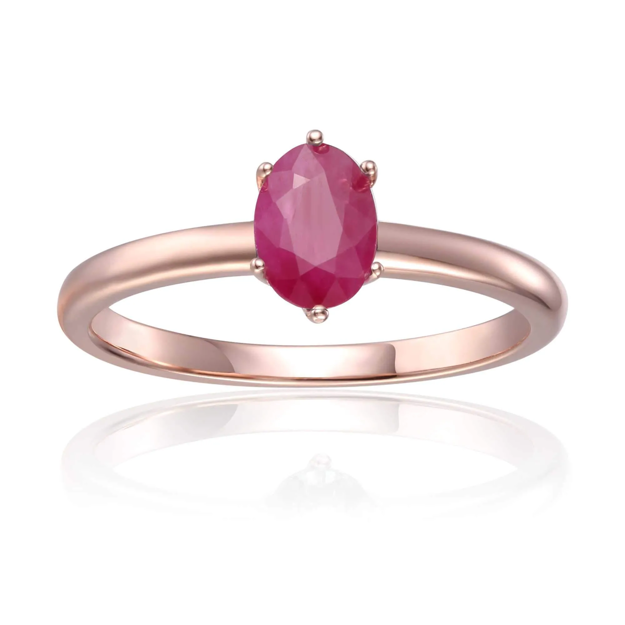 Ruby Solitaire Ring