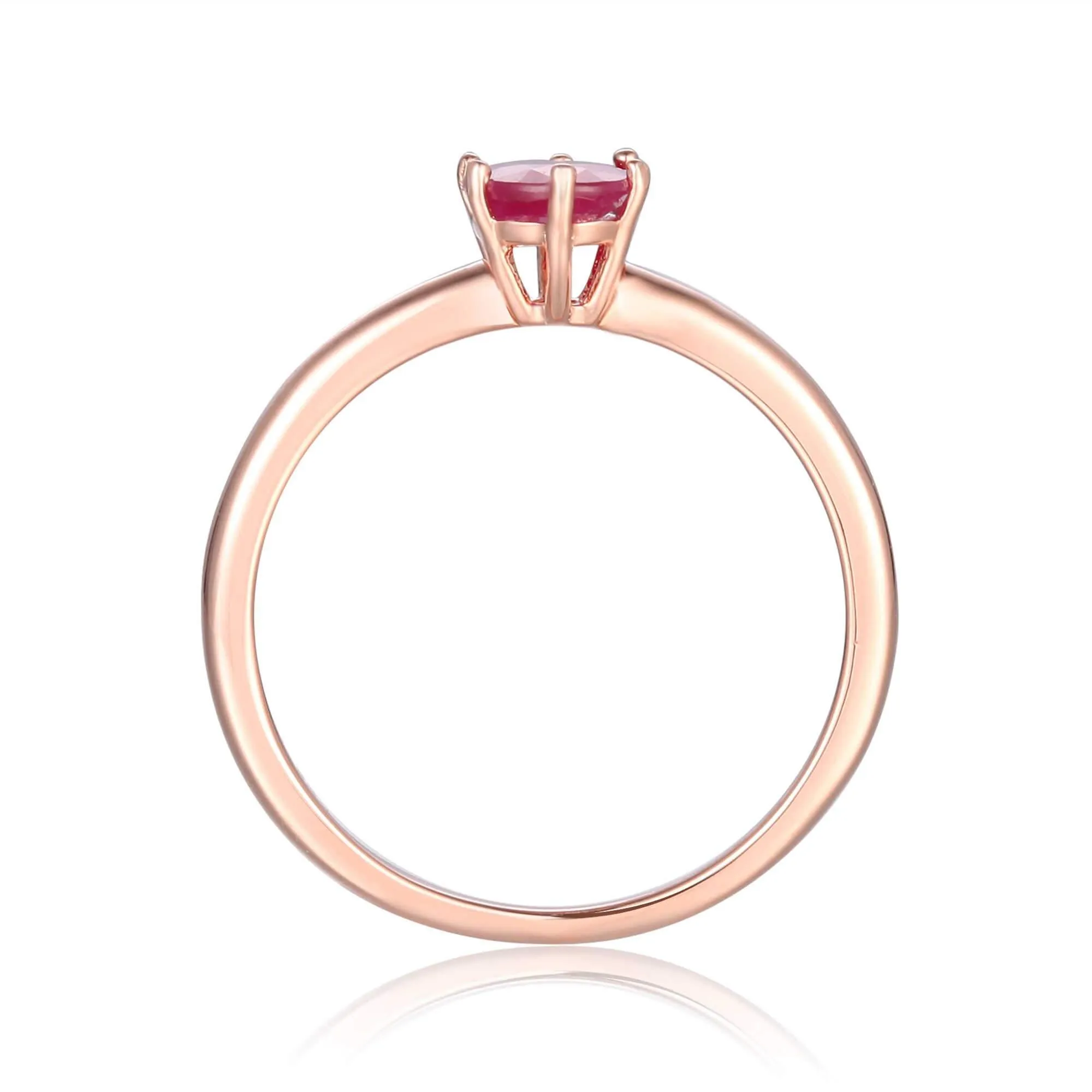 Ruby Solitaire Ring